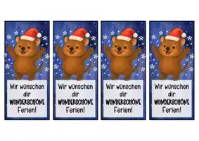 Vorschau - Anderer Materialtyp - Quokkaklasse Lesezeichen zu Weihnachten - Seite 2