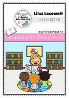 Vorschau - Arbeitsblätter - Leseblätter zu Lilos Lesewelt 1 - Buchstabenebene (T U Ei Au Ch) - Deckblatt