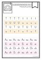Vorschau - Arbeitsblätter - Leseblätter zu Lilos Lesewelt 1 - Buchstabenebene (T U Ei Au Ch) - Seite 1