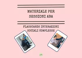 anteprima - Flashcard - Materiale ABA: flashcards interazioni sociali complesse - Pagina di copertina