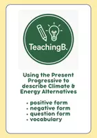 Vorschau - Arbeitsblätter - Using the Present Progressive to describe Climate & Energy - Deckblatt