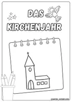 Vorschau - Arbeitsblätter - Wachsendes Materialpaket Ausmalbilder / Malbuch / Feste im Jahreskreis / Kirchenjahr - Seite 2