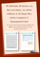 Vorschau - Spiele - 6 Suchsel für den Spanischunterricht: Mi habitación, Mi horario, Los días y los meses - Deckblatt