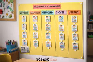 anteprima - Materiale di supporto/inclusione - Agenda visiva scolastica settimanale (versione bambino) - Pagina di copertina