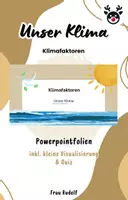 Vorschau - Stundenentwürfe - PPT & Stundenentwurf: Klimafaktoren inkl Lösungen Teil 6 - Unser Klima - Geografie Erdkunde - Deckblatt