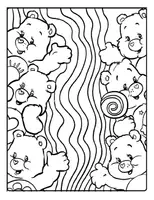 Aperçu - Cliparts/Visuels - Care Bears Ausmalbuch – 25 Seiten zum Ausmalen für Kinder - Page 2