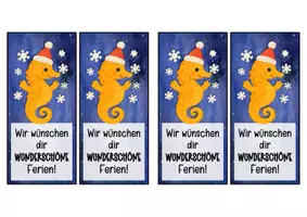 Vorschau - Anderer Materialtyp - Seepferdchenklasse Lesezeichen zu Weihnachten - Seite 2