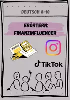 Vorschau - Stundenentwürfe - Erörtern: (F) Influencer auf Social Media (8-10) - Deckblatt