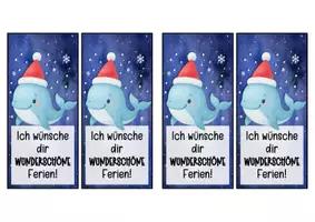 Vorschau - Anderer Materialtyp - Walklasse Lesezeichen zu Weihnachten - Seite 1