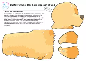 Vorschau - Mal- und Bastelvorlagen - Bastelvorlage: Der Körpersprachehund - Seite 3