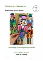 Vorschau - Mal- und Bastelvorlagen - Nutcracker - Bastelvorlage für süße Nussknacker - Deckblatt