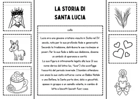 anteprima - Altro tipo di materiale - Lapbook di Santa Lucia - Pagina 1