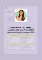 Vorschau - Arbeitsblätter - Historische Argumentation: Anleitung für das Klausurformat - Deckblatt