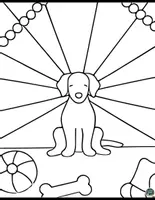 Vorschau - Mal- und Bastelvorlagen - Meine Hunde – Malvorlagen - Seite 1