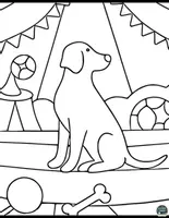 Vorschau - Mal- und Bastelvorlagen - Meine Hunde – Malvorlagen - Seite 3