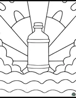 Vorschau - Mal- und Bastelvorlagen - Meine Wasserflaschen: Ausmalspaß für Kinder - Seite 2