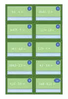 Vorschau - Aufgabenkarten - Aufgabenkarten - Dezimalzahlen multiplizieren - Seite 1