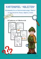 Vorschau - Stationenlernen - Materialpaket Kartenspiel Verlängern und Ableiten - Deckblatt