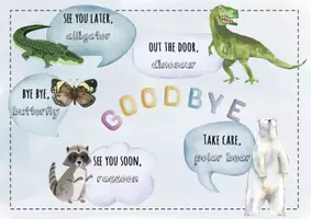 Vorschau - Poster - Goodbye Poster (classroom phrases) - Seite 1