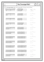 Vorschau - Arbeitsblätter - Zahlenraumerweiterung 20 - Zwanzigerfeld - Klasse 1 - Übungen und Tafelmaterial - Seite 1