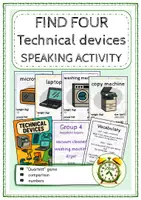 Vorschau - Spiele - Find Four - SPEAKING ACTIVITY (wachsendes Sparpaket) - Seite 1