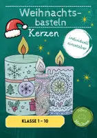 Vorschau - Mal- und Bastelvorlagen - Weihnachtsbasteln Kerzen - Deckblatt