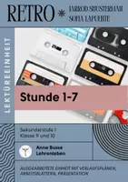 Vorschau - Stundenentwürfe - RETRO - Shusterman: Unterrichtseinheit Stunde 1-7 - Deckblatt