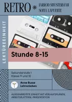 Vorschau - Stundenentwürfe - RETRO: Shusterman - Unterrichtseinheit Stunde 8-15 - Deckblatt