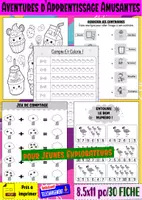 Aperçu - Matériel pour travaux manuels / dessin - Aventures d’Apprentissage Amusantes pour Jeunes Explorateurs - Page de couverture