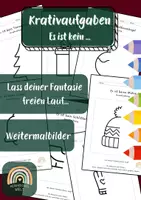 Vorschau - Arbeitsblätter - Winter-Weihnachts-Kreativübungen - es ist kein... - Deckblatt