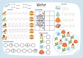 Vorschau - Arbeitsblätter - Rätselseiten - Im Winter (Klasse 1-2) - Seite 3