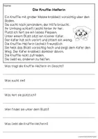 Vorschau - Arbeitsblätter - Superhelden-Knuffies - Knuffie-Geschichten | Leseverständnis Klasse 1 + 2 - Seite 2