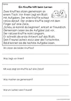 Vorschau - Arbeitsblätter - Freundschaften - Knuffies-Geschichten | Leseverständnis Klasse 1 + 2 - Seite 2