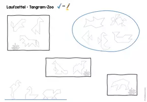Vorschau - Arbeitsblätter - Tangram-Zoo (Idee & Laufzettel) - Seite 3