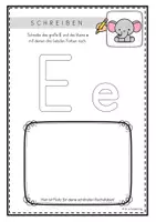 Vorschau - Arbeitsblätter - Schreibblätter zu Lilos Lesewelt 1 - Buchstaben E O S W - Seite 1