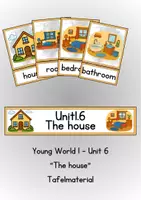 Vorschau - Präsentationen/Tafelbilder - Tafelmaterial Young World 1 Unit 6 "The house" - Klett - Deckblatt