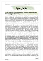 Vorschau - Arbeitsblätter - Leseaufgabe - Berufsorientierung - Spengler - Seite 1
