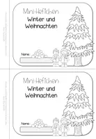 Vorschau - Arbeitsblätter - Winter Weihnachten Mini-Heft | Deutsch Mathe Klasse 1-3 - Seite 3