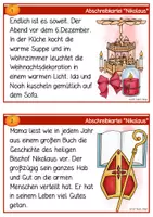 Vorschau - Stationenlernen - Nikolaus - Lese-& Abschreibkartei - Druckschrift - Seite 2