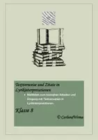 Vorschau - Merkblätter - Merkblatt- Textverweise und Zitate in Lyrikinterpretationen - Deckblatt