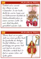 Vorschau - Arbeitsblätter - Nikolaus - Lese- & Abschreibkartei - SAS - Seite 2