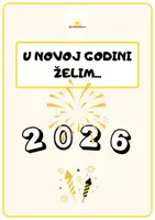 Vorschau - Arbeitsblätter - MOJI CILJEVI I ŽELJE U 2026. - Bosnisch/Kroatisch/Serbisch - Deckblatt