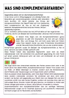 Vorschau - Arbeitsblätter - Was sind Komplementärfarben? - Seite 1