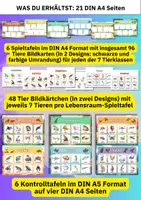 Vorschau - Arbeitsblätter - Tierklassen kennenlernen – Legespiel mit 96 Bildkarten für Kita, Vorschule und Grundschule - Seite 2