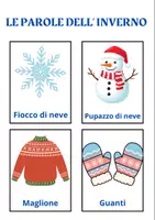 anteprima - Flashcard - Le parole dell’inverno - Pagina di copertina