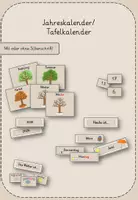 Vorschau - Fördermaterial/Inklusion - Tafelkalender/ Jahreskalender - Deckblatt