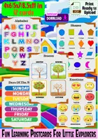 Aperçu - Jeux - Fun Learning Postcards For Little Explorers - Page de couverture