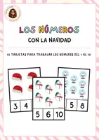 Vista previa - Refuerzo / NEE / Materiales de apoyo - Navidad - LOS NÚMEROS - Portada
