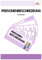 Vorschau - Stundenentwürfe - Personenbeschreibung - großes Materialpaket - Seite 1
