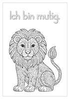 Vorschau - Mal- und Bastelvorlagen - Selbstwert stärken: 40 Tiermandalas mit positiven Affirmationen - Seite 1